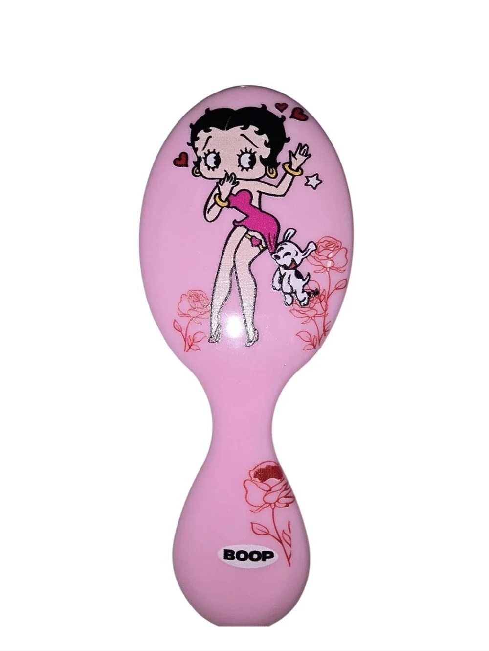 Betty Boop Pink Hair Brush with Character Print